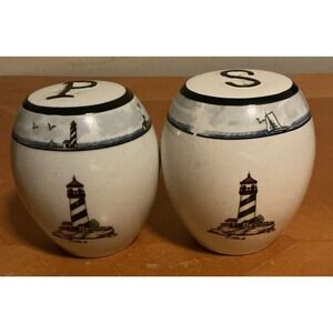 Totally Today Coastal‎ Lighthouse Sale And Pepper Shakers 4 in